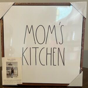 “MOM’S KITCHEN” canvas sign